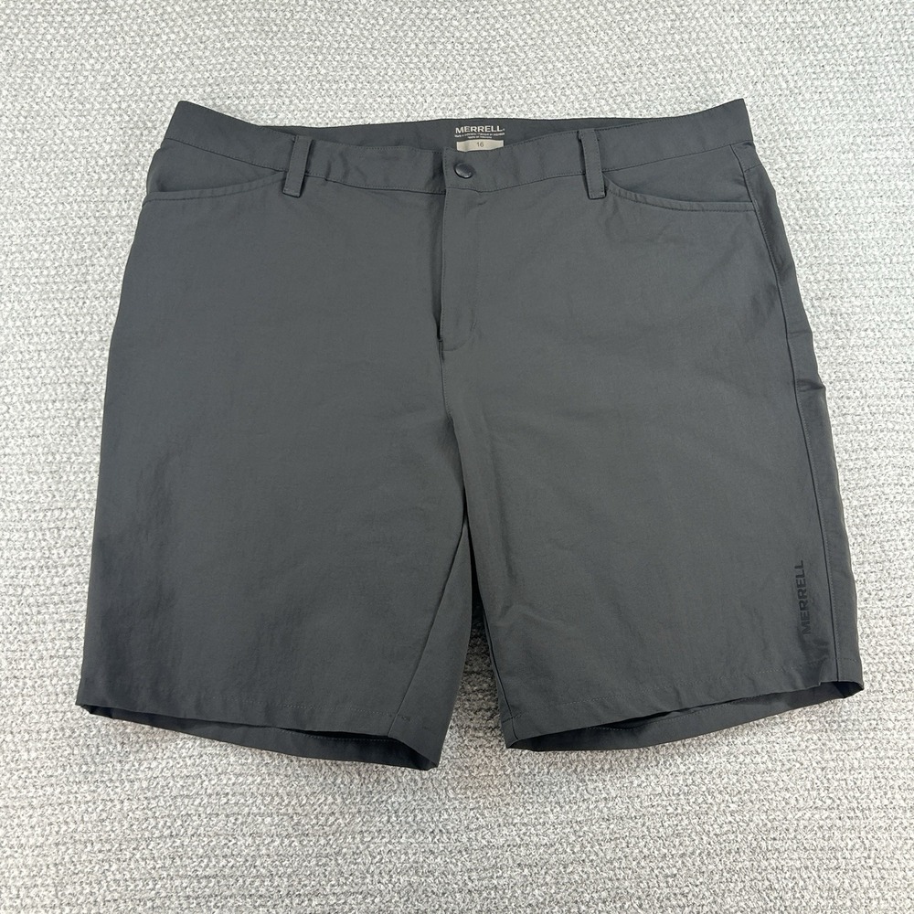Merrell Shorts Womens Size 16 Gray SelectWick Hiking Performance Gorpcore Camp